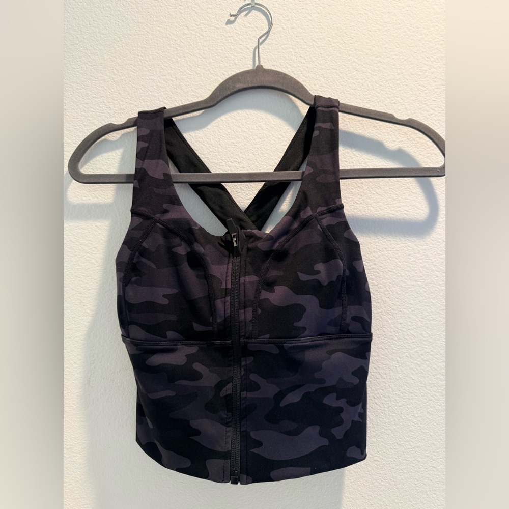 Black Camouflage Sports Tank